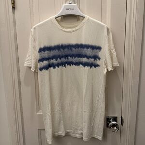 VESTIGE Shirt Mens S White Pullover Crew Graphic Tee 100% Cotton